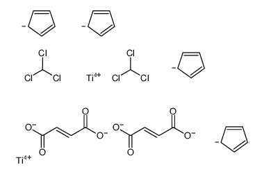 (E)-but-2-enedioate,chloroform,cyclopenta-1,3-diene,titanium(4+)结构式