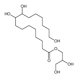 2,3-dihydroxypropyl 9,10,16-trihydroxyhexadecanoate结构式