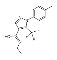 N-ethyl-1-(4-methylphenyl)-5-(trifluoromethyl)pyrazole-4-carboxamide Structure