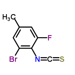 2-Bromo-6-fluoro-4-methylphenylisothiocyanate结构式