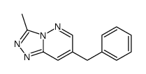 7-benzyl-3-methyl-[1,2,4]triazolo[4,3-b]pyridazine结构式