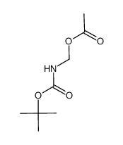 tert-butyl N-(acetoxymethyl)carbamate结构式