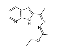 ethyl-N-[1-(3H-imidazo[4,5-b]pyridin-2-yl)ethylidene]hydrazonoacetate Structure