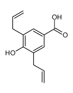 4-hydroxy-3,5-bis(prop-2-enyl)benzoic acid结构式