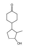 4-(3-hydroxy-2-methyl-cyclopentyl)-cyclohexanone结构式