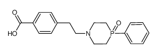 4-[2-(4-oxido-4-phenyl-1,4-azaphosphinan-1-yl)ethyl]benzoic acid结构式