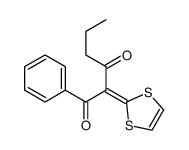2-(1,3-dithiol-2-ylidene)-1-phenylhexane-1,3-dione结构式