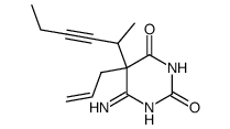 5-allyl-6-amino-5-(1-methyl-pent-2-ynyl)-5H-pyrimidine-2,4-dione Structure