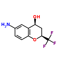 (2S,4S)-6-Amino-2-(trifluoromethyl)-4-chromanol Structure