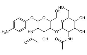 P-AMINOPHENYL B-D-N,N'-DIACETYL-CHITOBIO SIDE structure