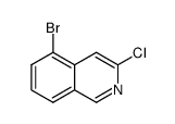 5-Bromo-3-chloroisoquinoline Structure