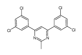 4,6-bis(3,5-dichlorophenyl)-2-methylpyrimidine Structure