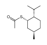 (+)-neomenthyl thioacetate Structure