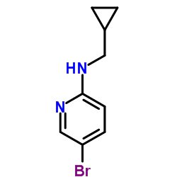 5-bromo-N-(cyclopropylmethyl)pyridin-2-amine结构式