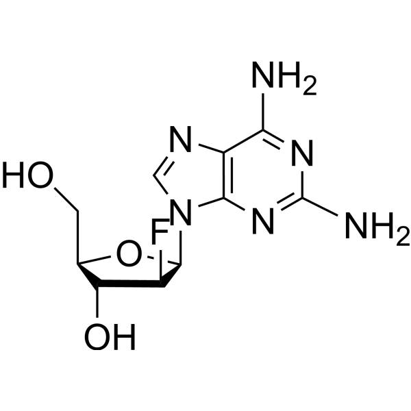 9H-Purine-2,6-diamine, 9-(2-deoxy-2-fluoro-β-D-arabinofuranosyl)- picture