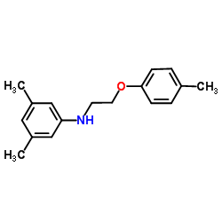 3,5-Dimethyl-N-[2-(4-methylphenoxy)ethyl]aniline结构式