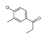 1-(4-chloro-3-methylphenyl)propan-1-one Structure