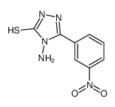 4-amino-3-(3-nitrophenyl)-1H-1,2,4-triazole-5-thione结构式