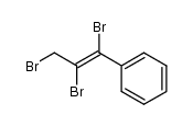 (E)-1,2,3-tribromo-3-phenylprop-2-ene结构式