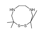 3,3,10,10-tetramethyl-1,2,5,8-dithiadiazecane结构式