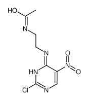 N-(2-(2-CHLORO-5-NITROPYRIMIDIN-4-YLAMINO)ETHYL)ACETAMIDE structure