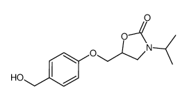 5-((4-(hydroxymethyl)phenoxy)methyl)-3-isopropyloxazolidin-2-one结构式