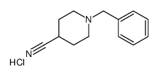 1-benzylpiperidine-4-carbonitrile,hydrochloride结构式