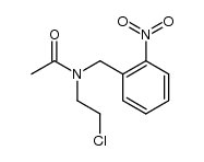 N-(2-chloroethyl)-N-(2-nitrobenzyl)acetamide Structure