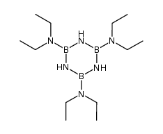 B-tris(diethylamino)borazine结构式