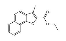 3-methyl-naphtho[1,2-b]furan-2-carboxylic acid ethyl ester结构式