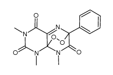 6-phenyl-1,3,8-trimethylpteridin-2,4,7-trione 6,8'-endoperoxide Structure