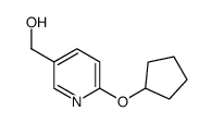(6-cyclopentyloxy-pyridin-3-yl)methanol结构式