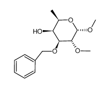 甲基6-脱氧-2-O-甲基-3-O-苄基-α-D-吡喃半乳糖苷结构式