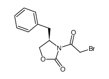 (R)-4-苯甲基-3-(2-溴乙酰基)噁唑烷-2-酮结构式