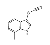 7-methyl-3-thiocyanato-1H-indole结构式