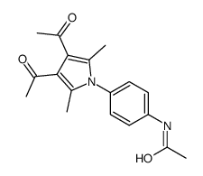 N-[4-(3,4-diacetyl-2,5-dimethylpyrrol-1-yl)phenyl]acetamide结构式
