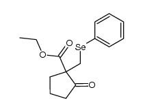 ethyl 2-oxo-1-((phenylseleno)methyl)cyclopentane-1-carboxylate结构式