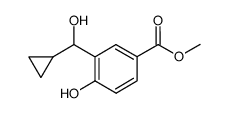 methyl 3-(cyclopropyI(hydroxy)methyl)-4-hydroxybenzoate Structure