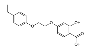 4-[2-(4-ethylphenoxy)ethoxy]-2-hydroxybenzoic acid Structure