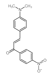 2-Propen-1-one,3-[4-(dimethylamino)phenyl]-1-(4-nitrophenyl)-结构式