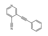 3-(phenylethynyl)isonicotinonitrile结构式