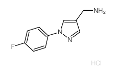 1-(4-Fluorophenyl)-1H-pyrazol-4-ylmethylaminehydrochloride structure