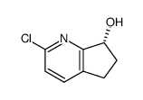 (R)-2-chloro-6,7-dihydro-5H-cyclopenta[b]pyridin-7-ol结构式