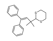 2-(1,1-dimethyl-3,3-diphenyl-2-propenyl)-1,3-dithiane结构式