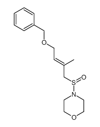 4-((2-methyl-4-(phenylmethoxy)but-2-enyl)sulfinyl)morpholine结构式