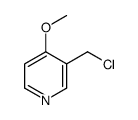 3-(chloromethyl)-4-methoxypyridine Structure