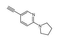 5-ethynyl-2-pyrrolidin-1-ylpyridine Structure
