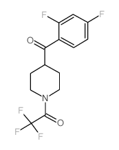 1-(4-(2,4-Difluorobenzoyl)piperidin-1-yl)-2,2,2-trifluoro-ethanone结构式