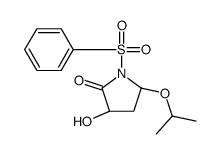 (3R,5R)-1-(benzenesulfonyl)-3-hydroxy-5-propan-2-yloxypyrrolidin-2-one结构式