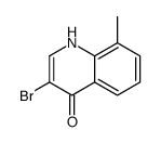 3-Bromo-4-hydroxy-8-methylquinoline Structure